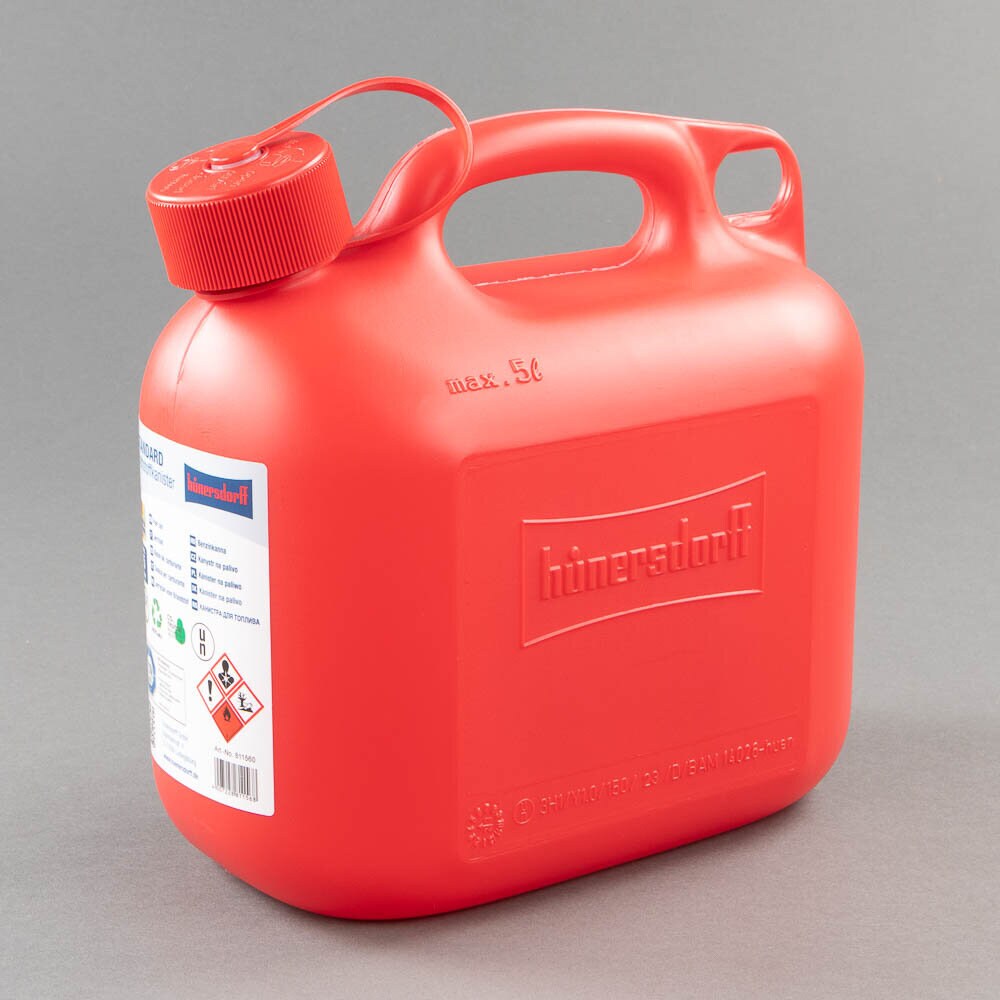 Bensindunk 5 liter, Röd