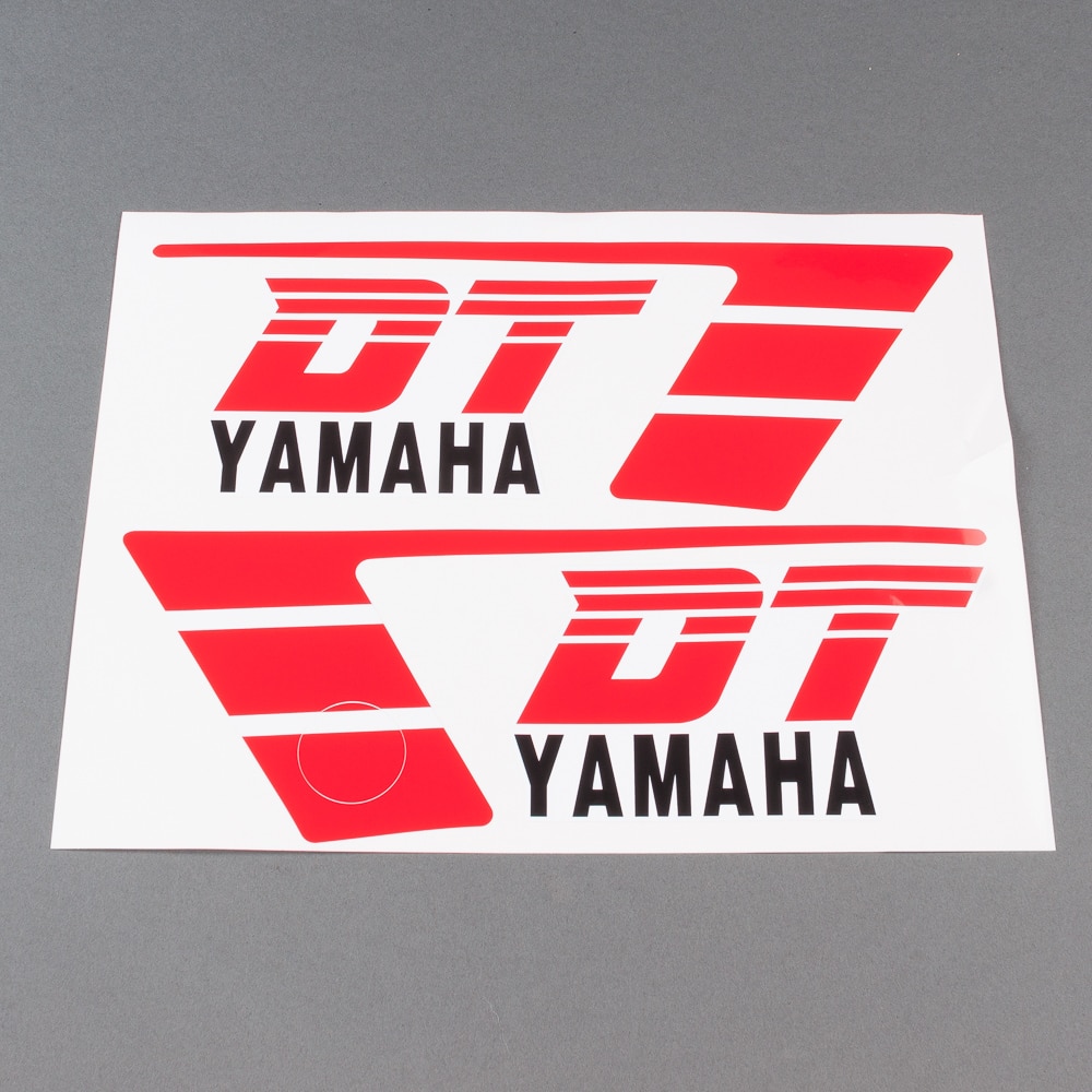 Dekalsats Yamaha DT50 Vit/Röd