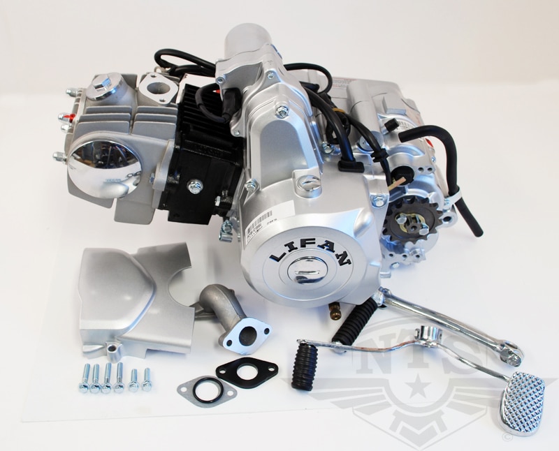 Komplett Motor Lifan 107cc, El & Kickstart