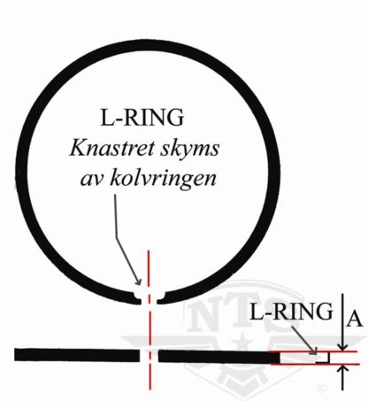 Kolvring Zündapp 39mm L-ring