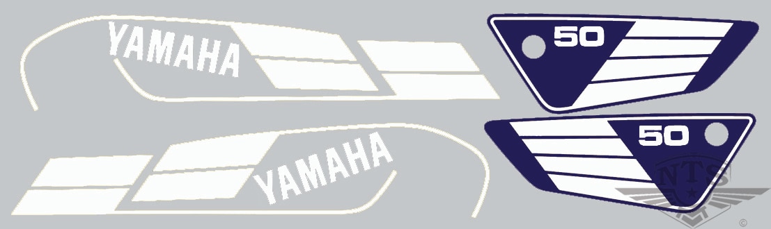 Dekalsats Yamaha FS1 1980-1981 Blå/Vit