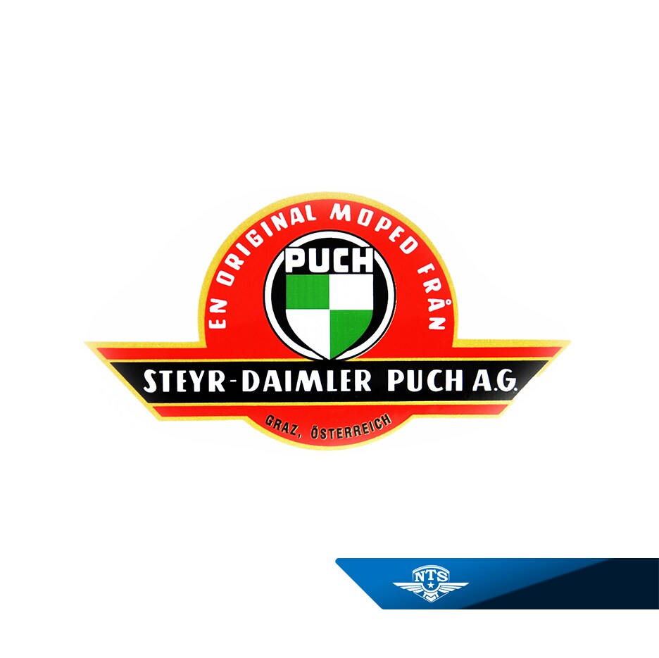 Bakskärmsdekal Puch