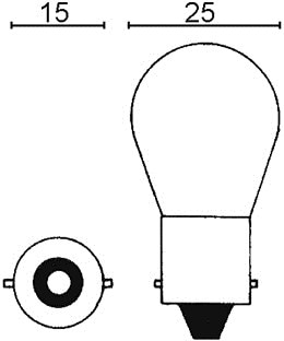 Glödlampa BA15S 12 V