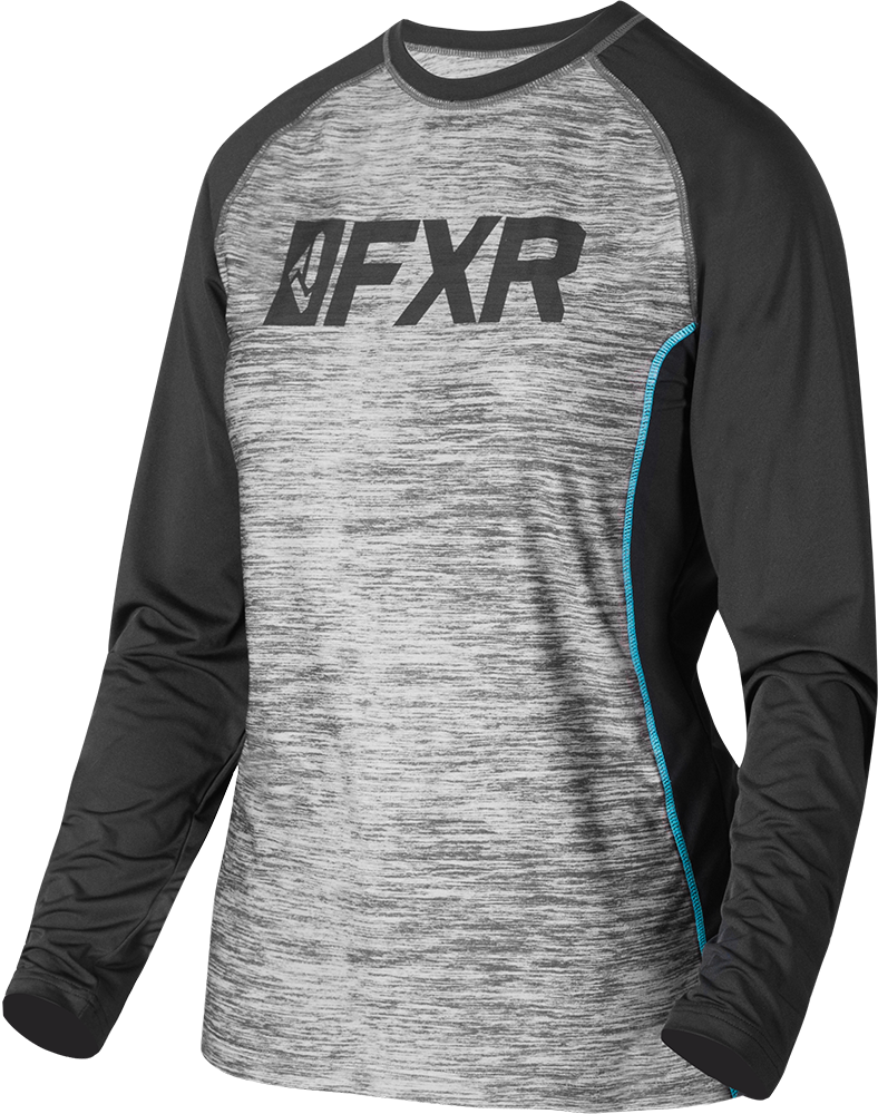 Underställströja W´s FXR Helium X-Tech Longsleeve, Grey Heather/Mint