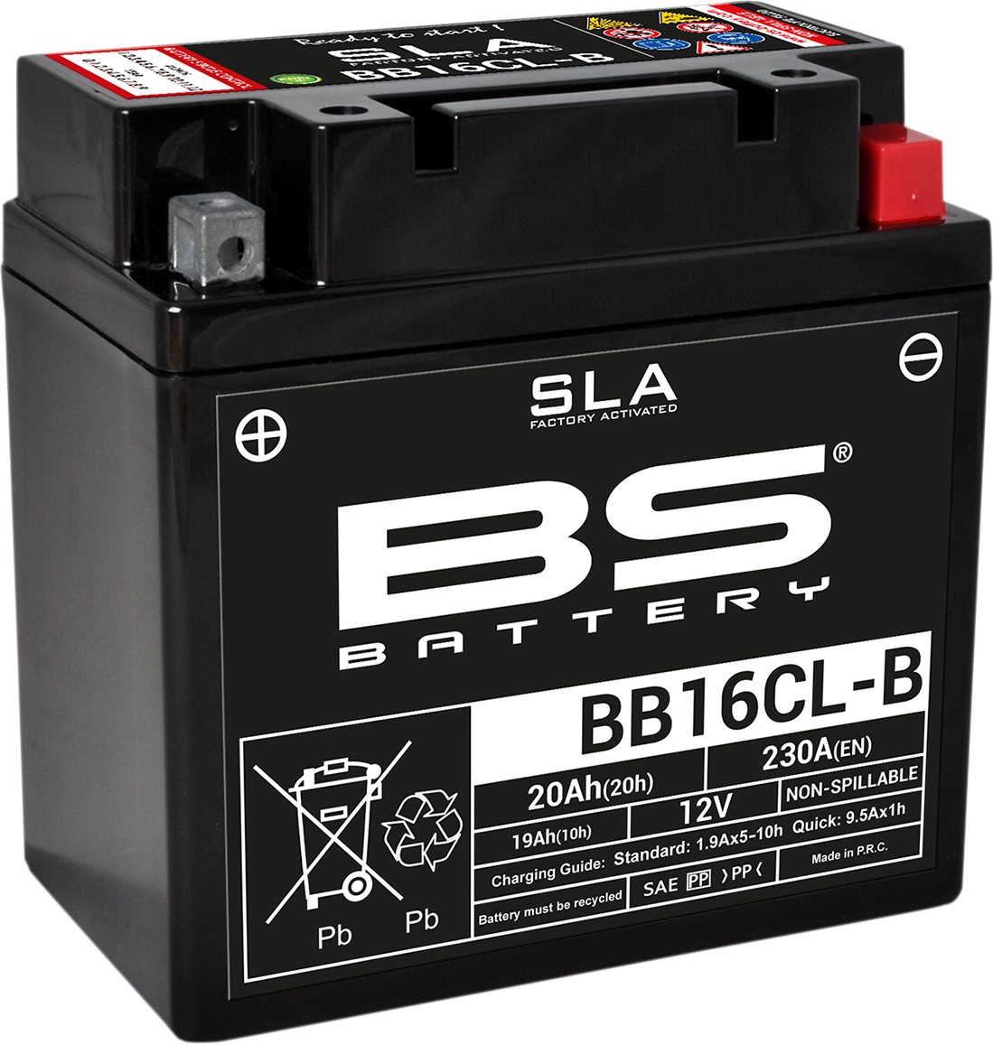 Batteri SLA BS BB16CL-B 12V 19Ah