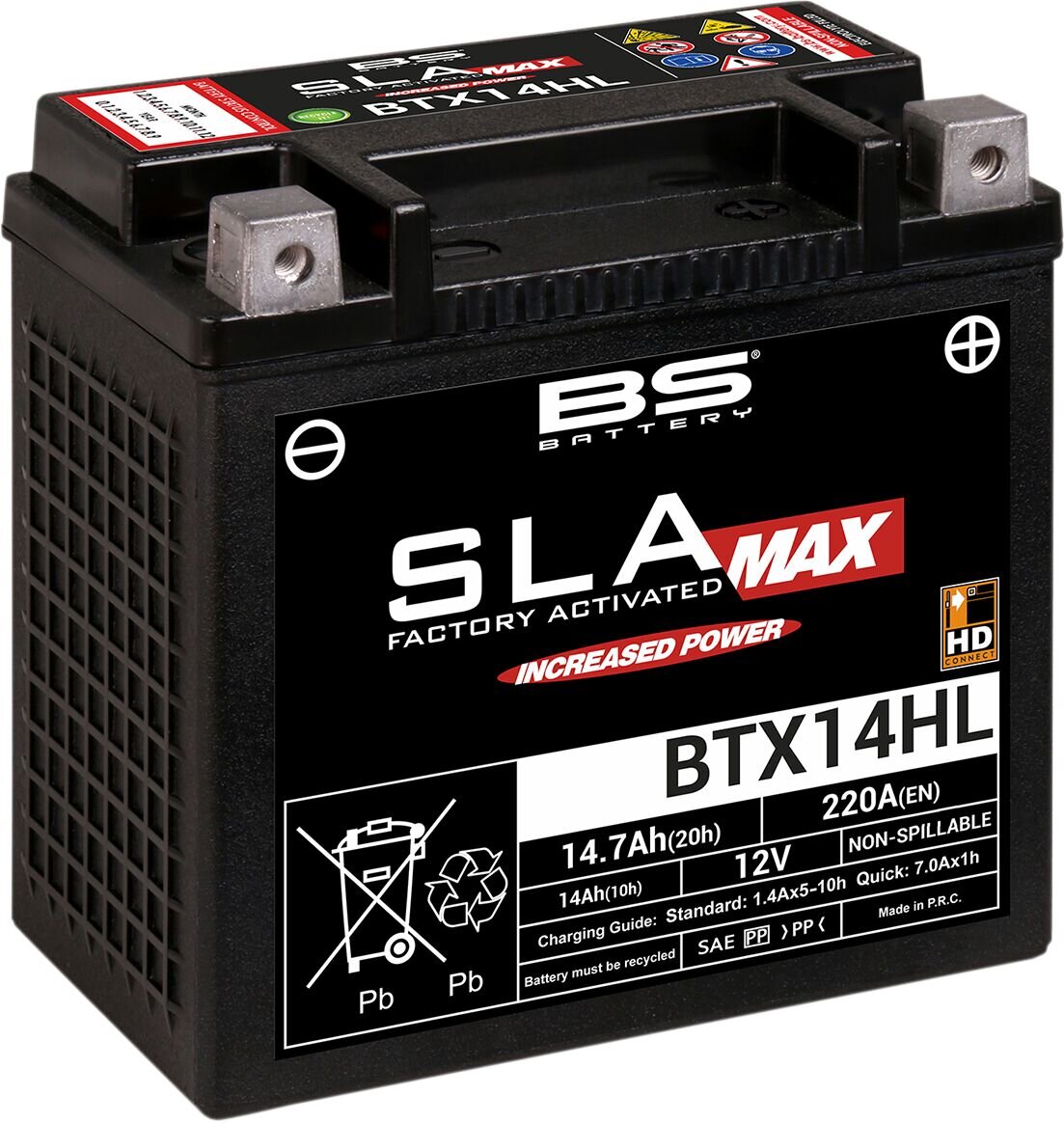 BATTERY BTX14HL SLA MAX 12V 220 A