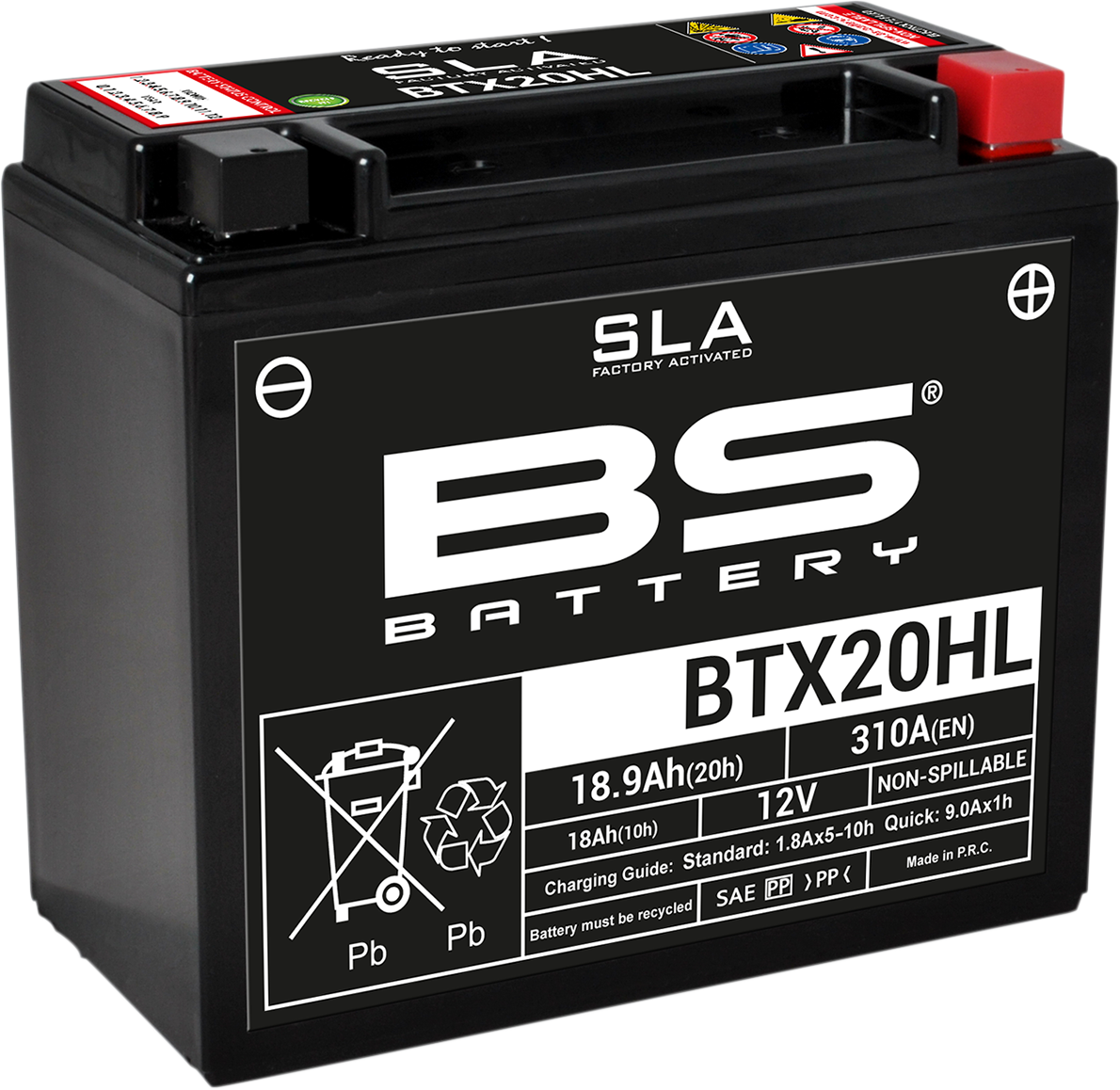 Batteri SLA BS BTX20 12V 18Ah 