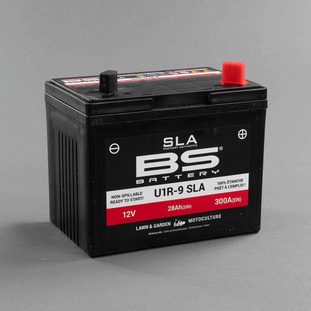 Batteri SLA BS U1R-9 12V Åkgräsklippare