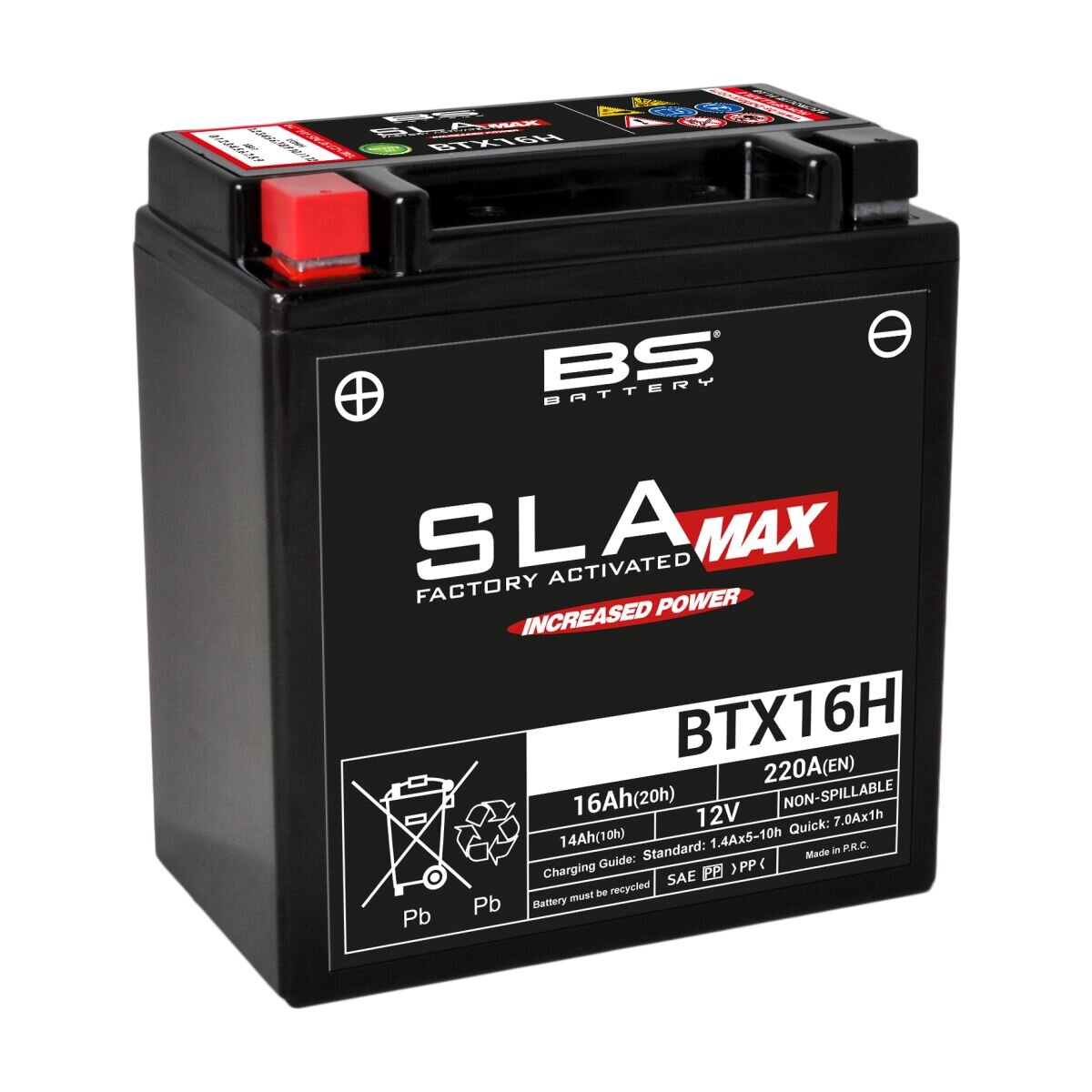 BATTERY BS BTX16H SLA-MAX