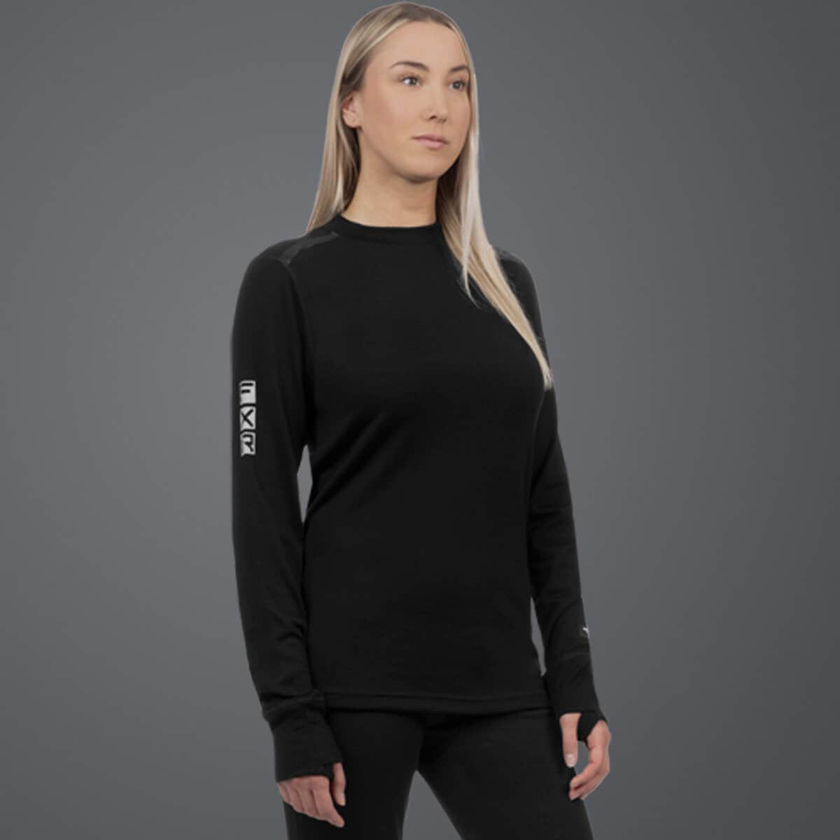 Underställströja W´s FXR 75% Merino Tenacious Longsleeve, Black