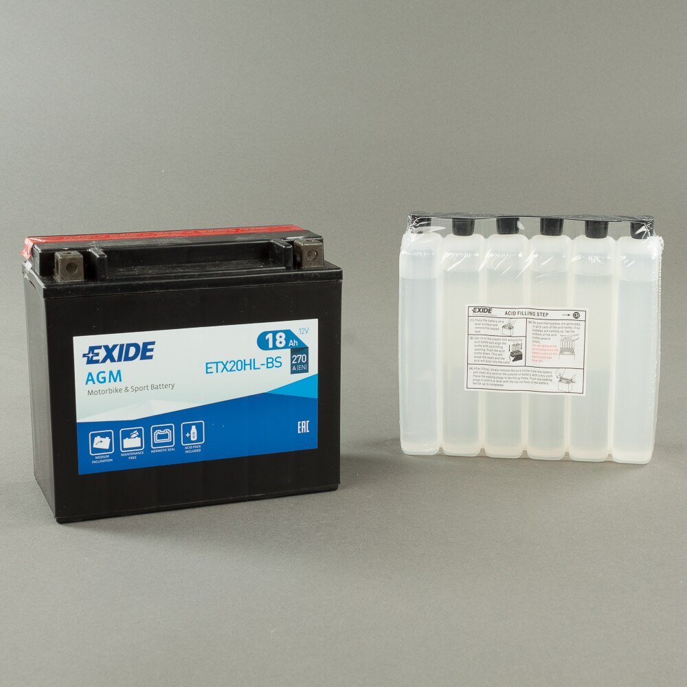 Batteri YTX20L-BS 12V 18Ah HÖ+