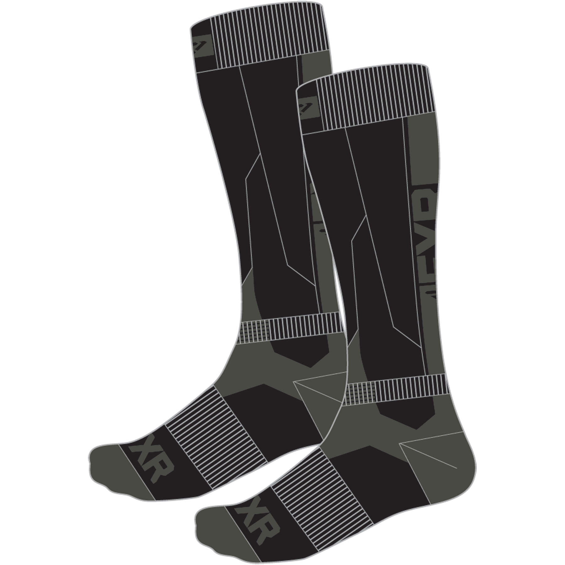 Strumpor FXR Boost Performance Sock, Black/Char