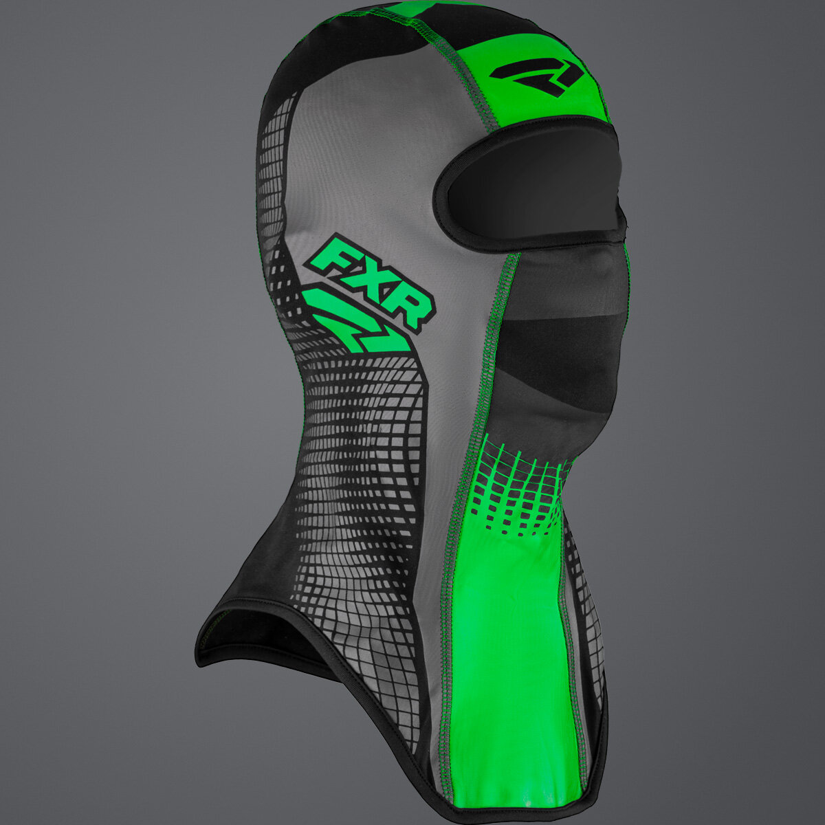 Balaclava FXR Shredder Thermal, Black/Lime