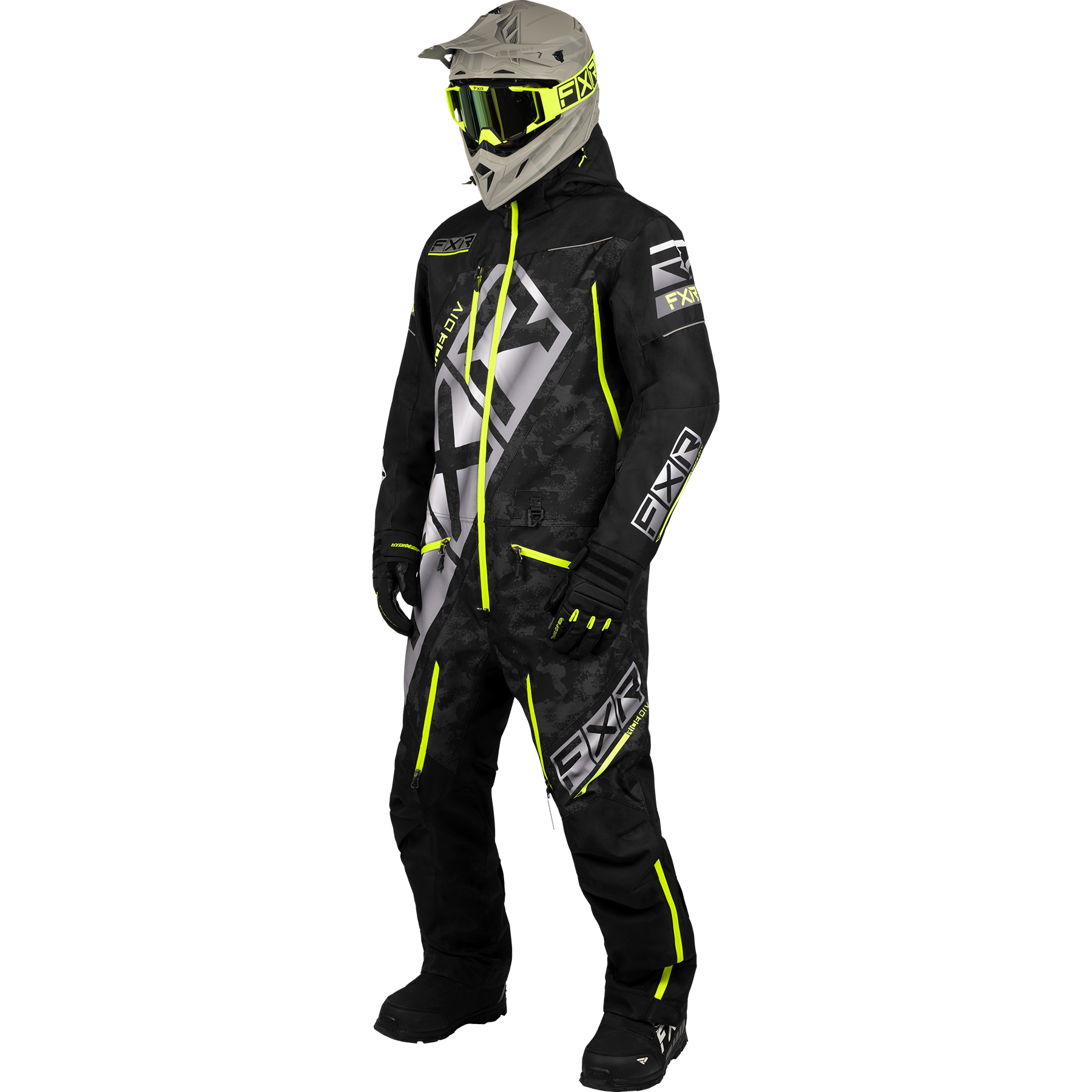 Onepiece FXR CX F.A.S.T., Black/Black Camo/Hivis