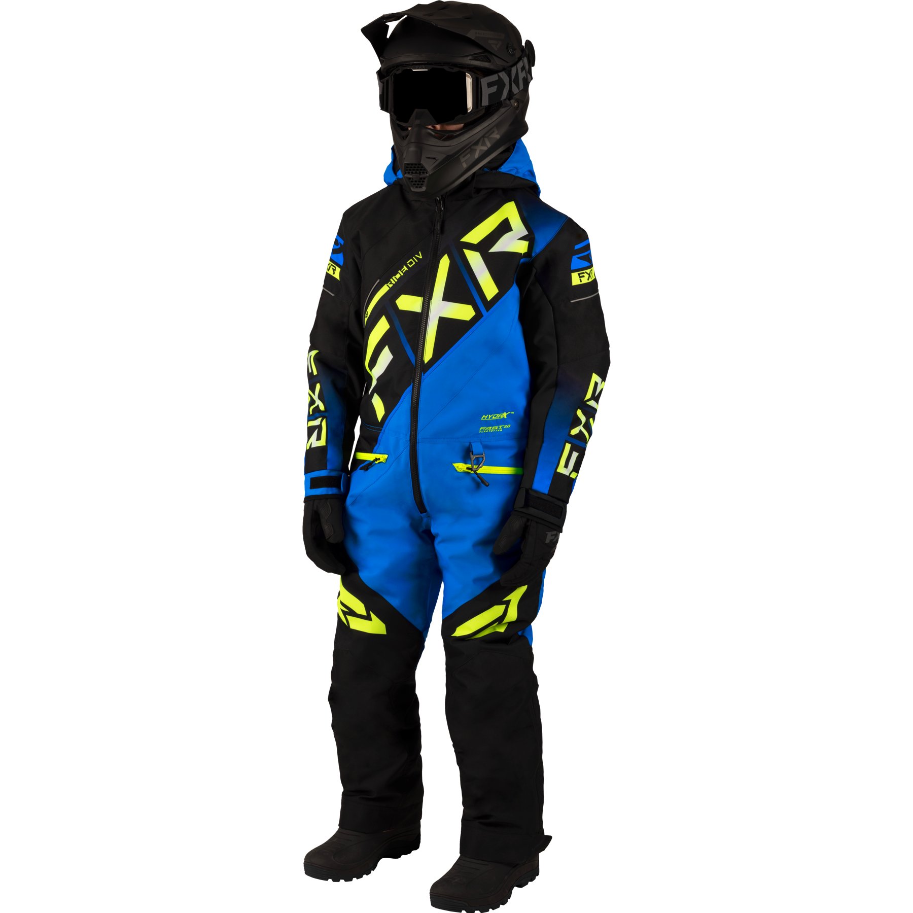 Onepiece FXR Child/Youth CX, Black/Blue/Hivis