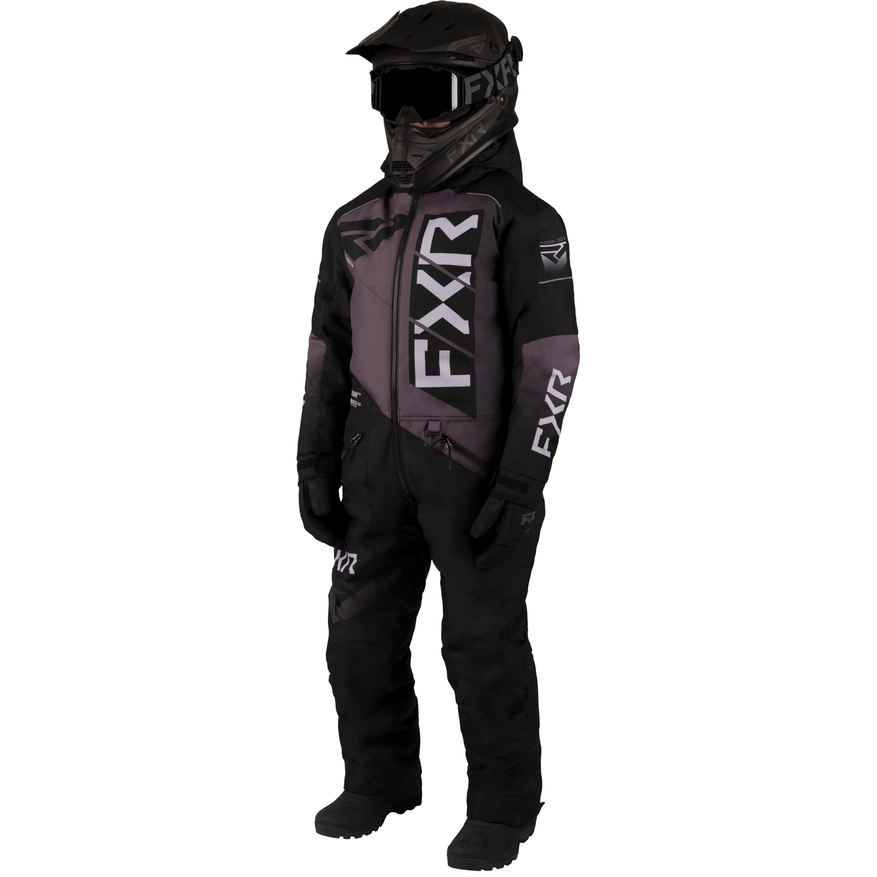 Onepiece FXR Child/Youth Helium, Black/Muted Grape/Dusty Lilac