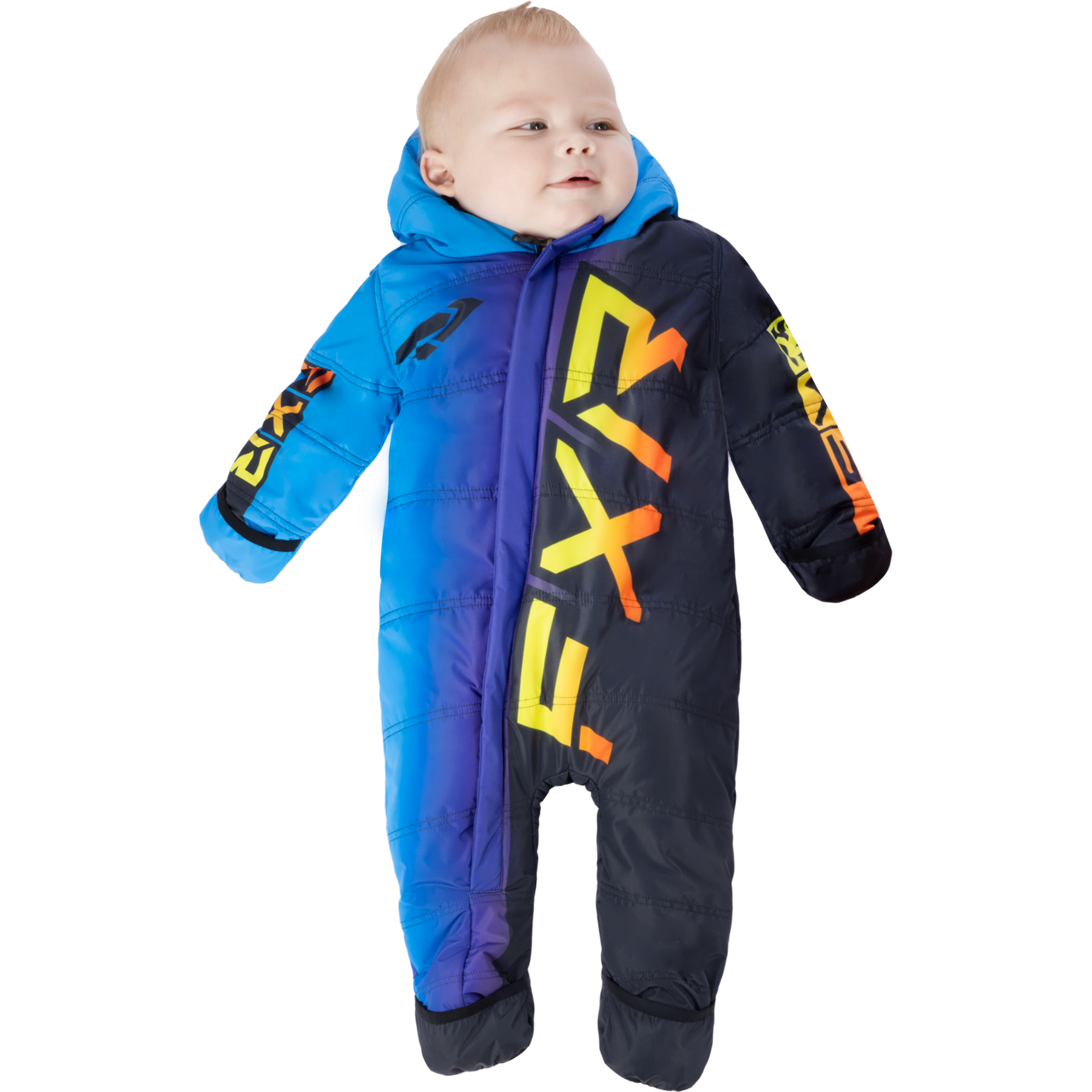 Snowsuit FXR Infant CX, Blue/Inferno