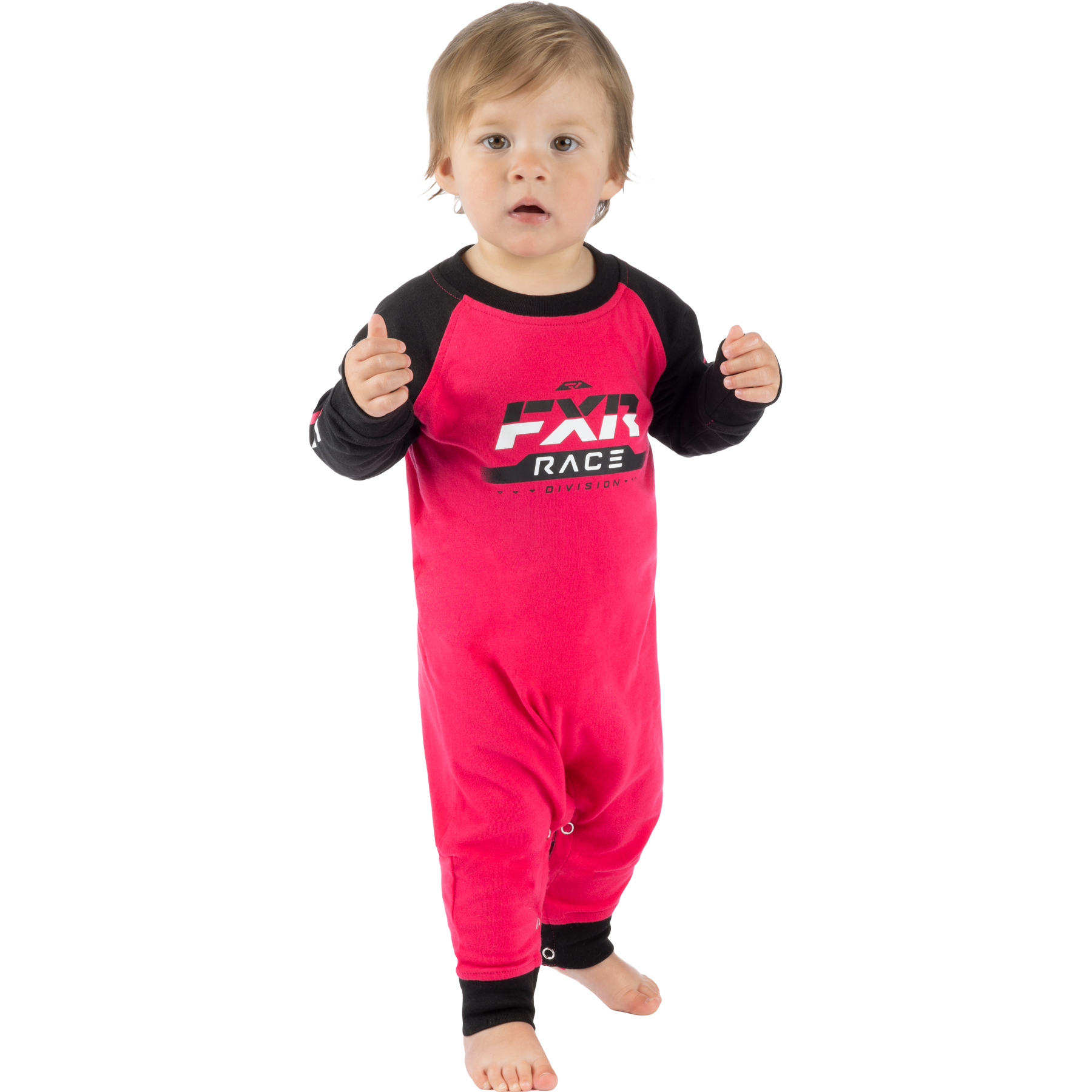 Onesie FXR Infant Race Div, Razz/Black