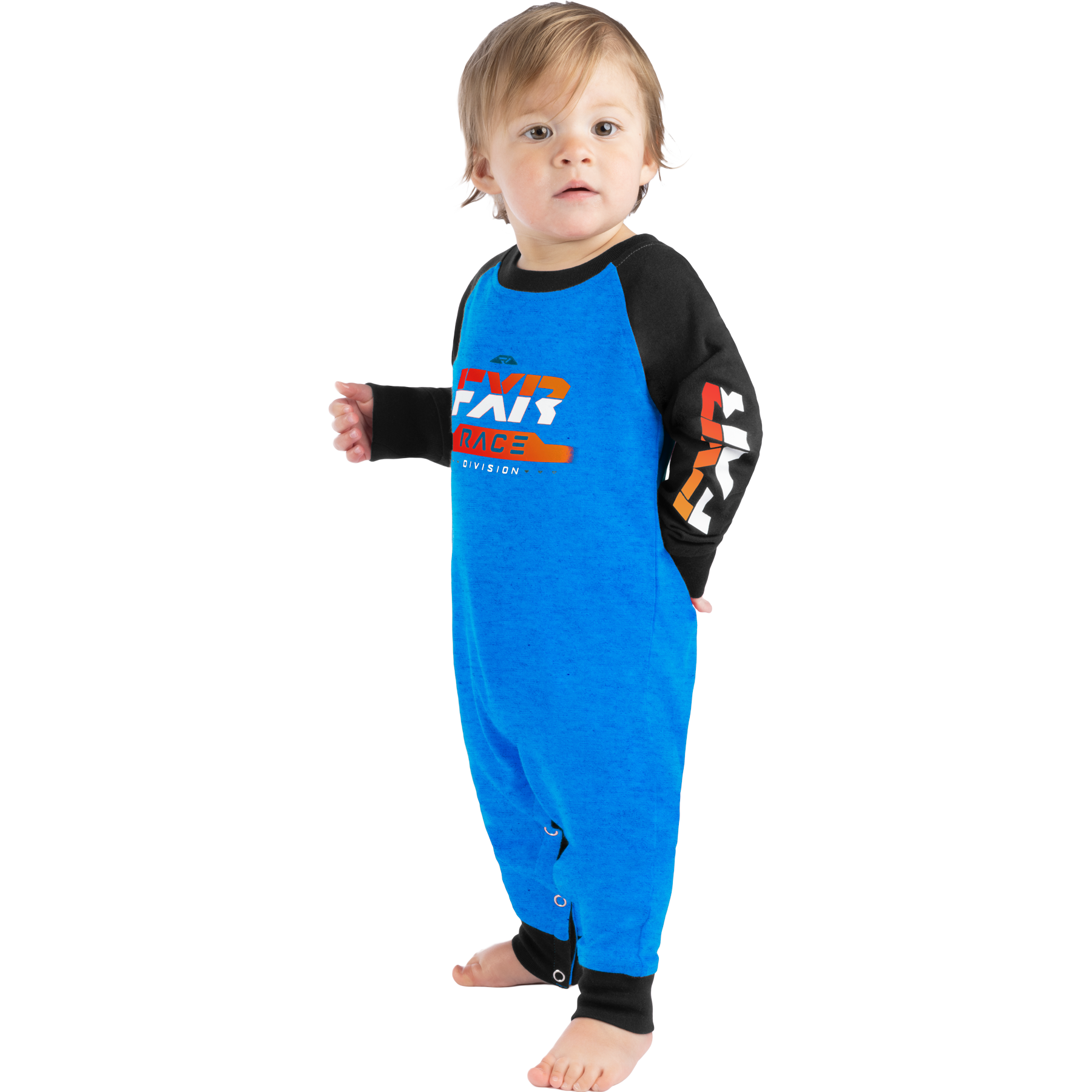 Onesie FXR Infant Race Div, Blue Heather/Black