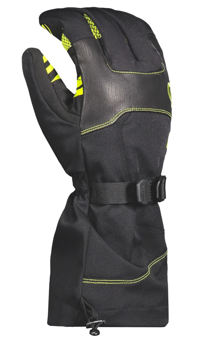 Handskar Scott Cubrick, Black/Lime Green