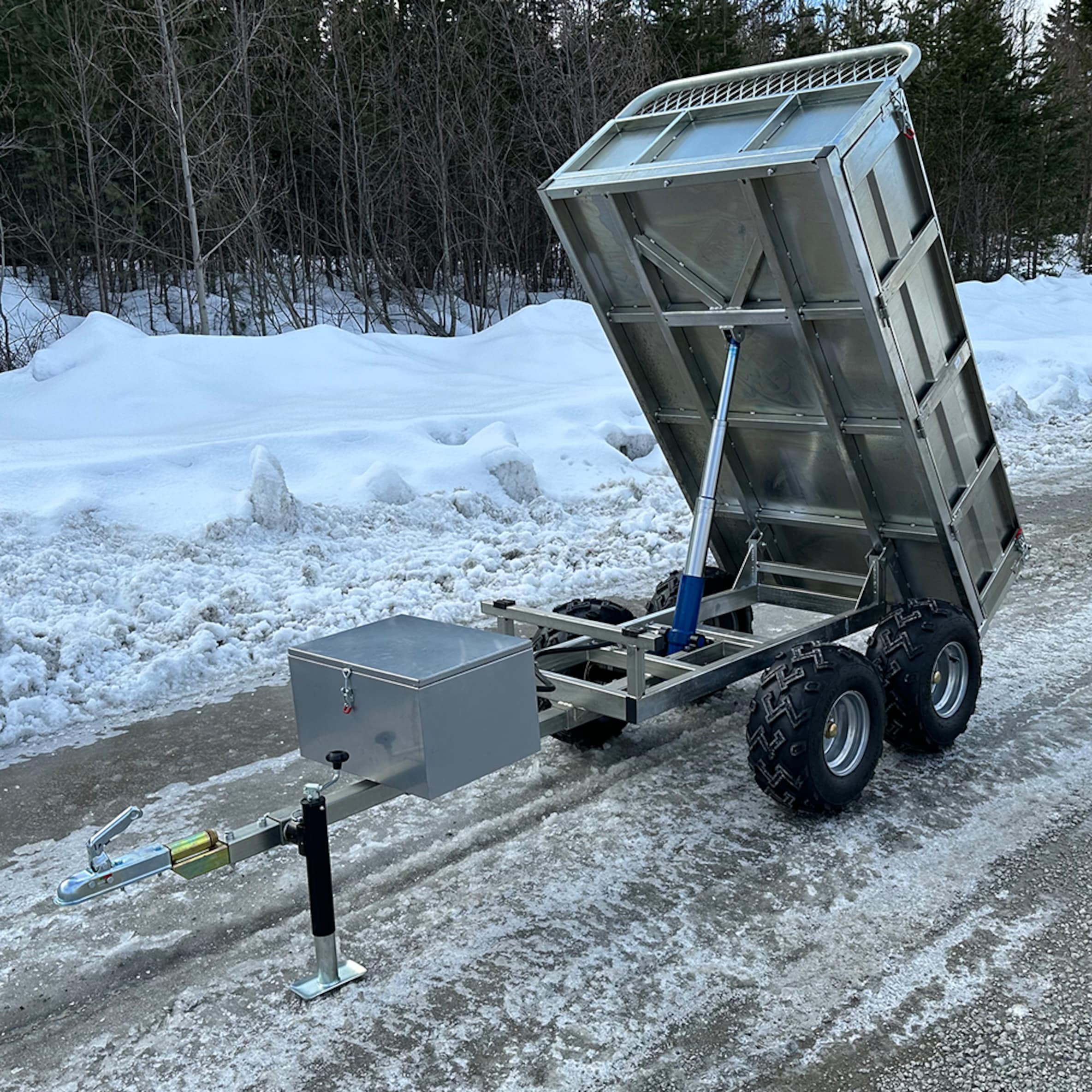 Atv-vagn med hydralisk tipp - Skoterdelen