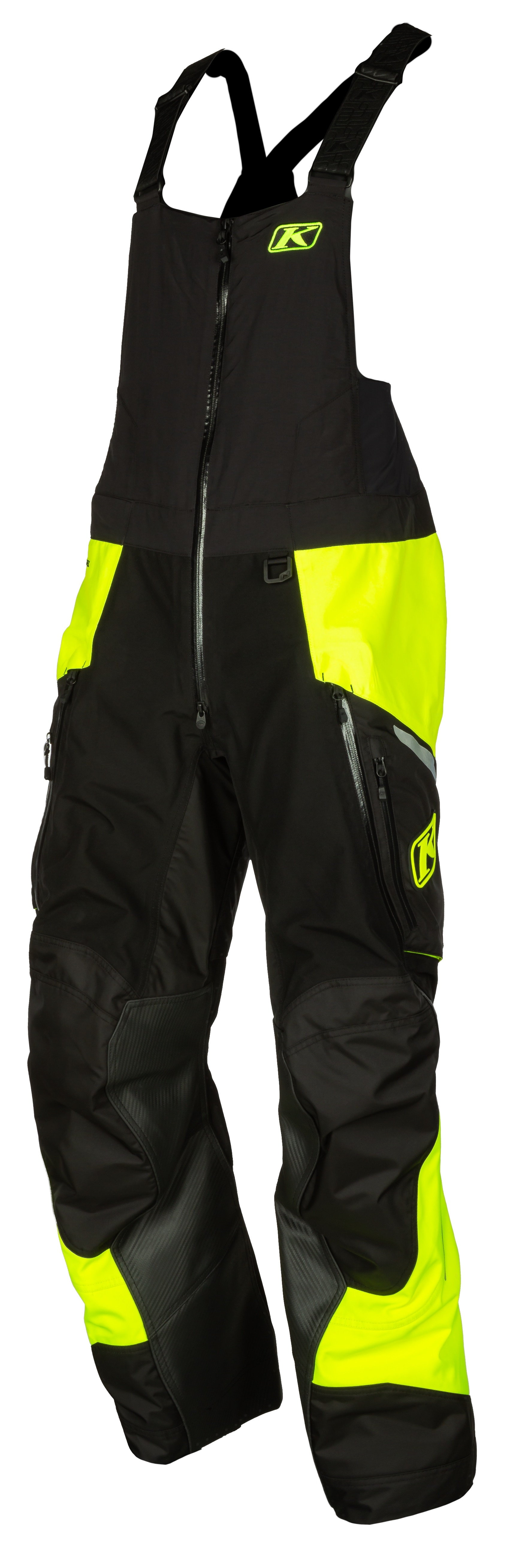 Byxa Klim Havoc Bib, Black - Hi-Vis