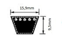 Kilremmar måttabell 5/8" Extra Förstärkt