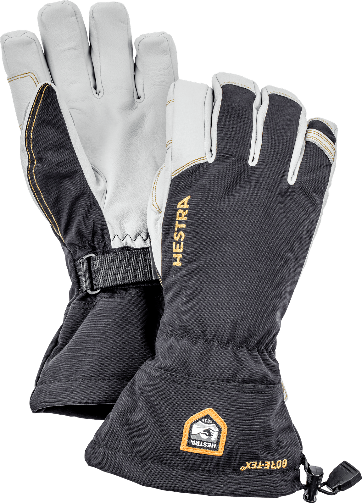 Handskar Hestra Army Leather Gore-Tex, Svart