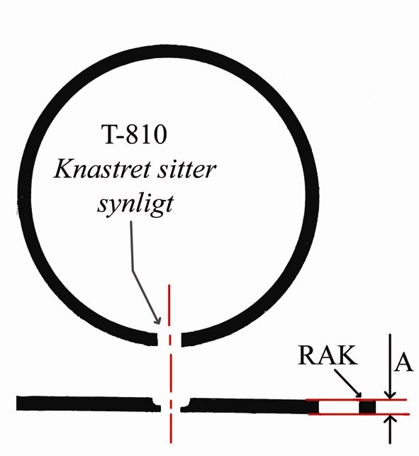 Kolvringar 38,5x2 mm