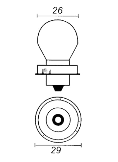 Lampa P26S 6V 15W