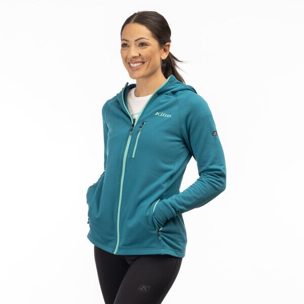 Hoodie Klim W´s Halo, Deep Lagoon