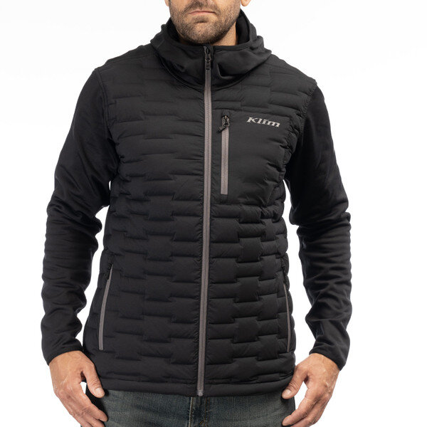 Hoodie Klim Boulder Stretch Down Hybrid, Black