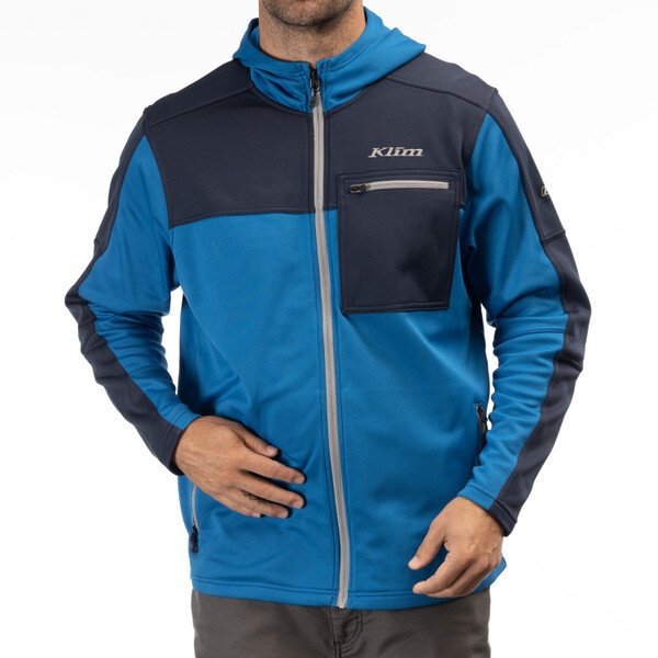 Hoodie Klim Glacier, Imperial Blue - Dress Blues