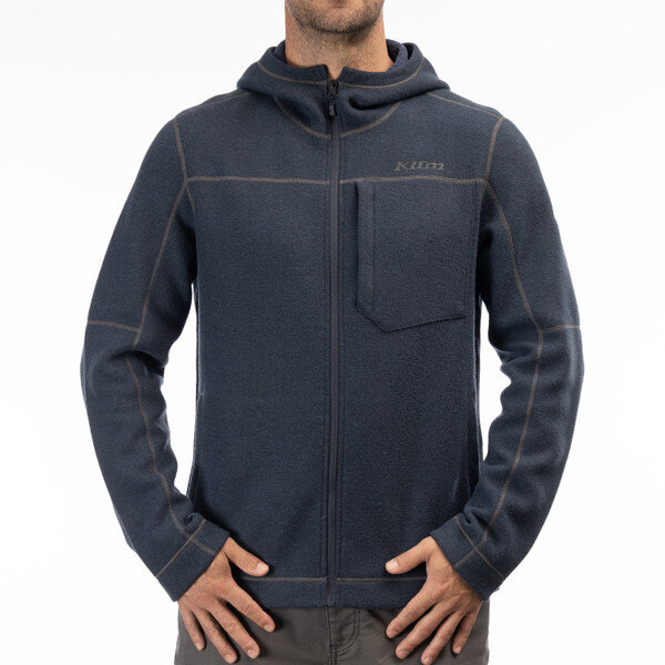 Hoodie Klim Bighorn Canyon Wool, Dress Blues Heather