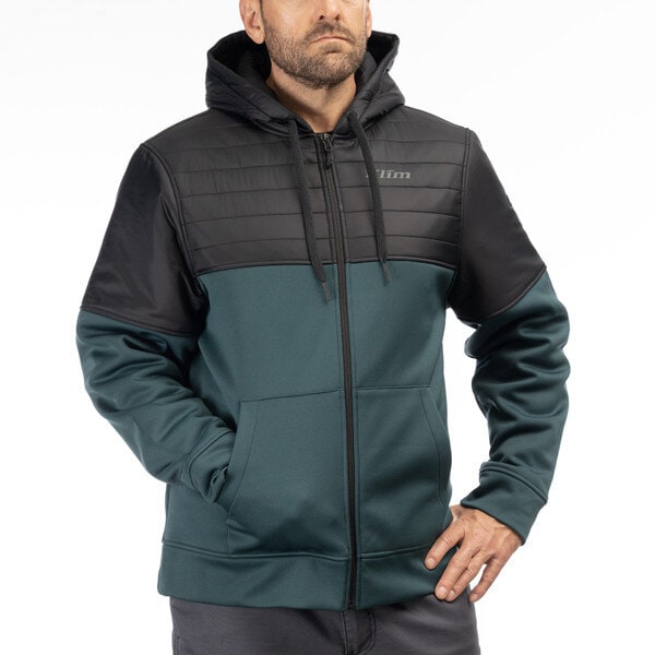 Hoodie Klim Tamarack, Dark Sea - Black