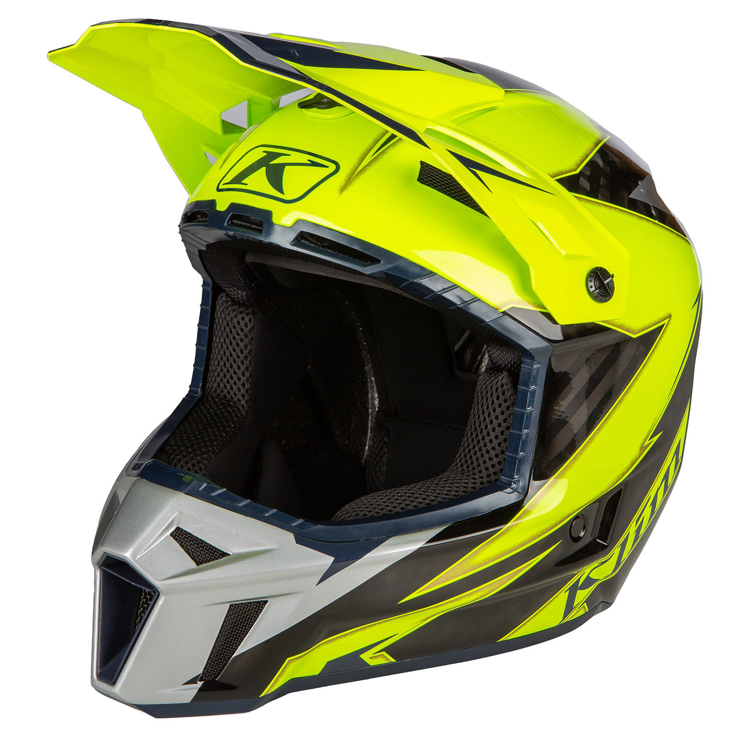 Hjälm Klim F3 Carbon Off-Road, Lightning Hi-Vis