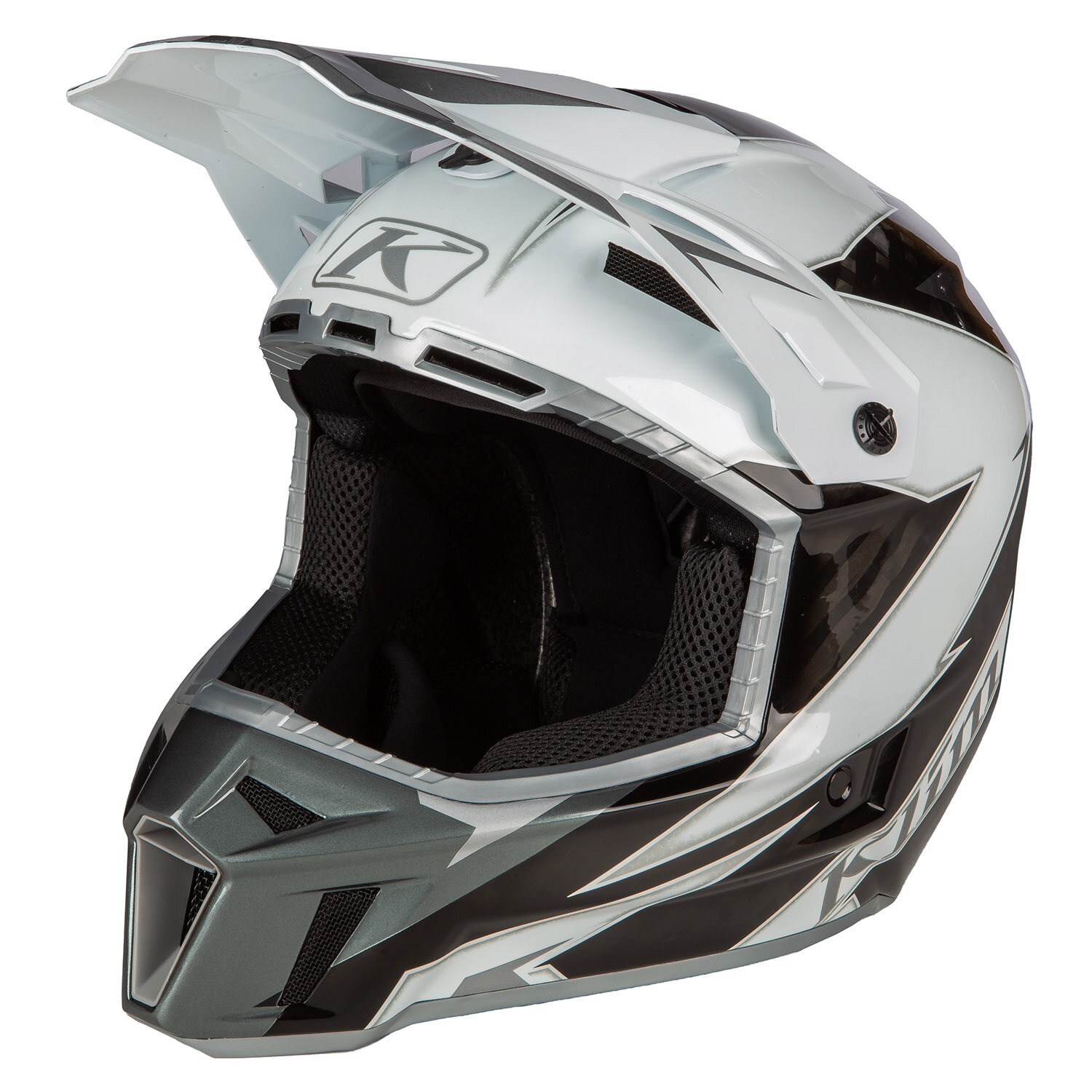 Hjälm Klim F3 Carbon Off-Road, Lightning White