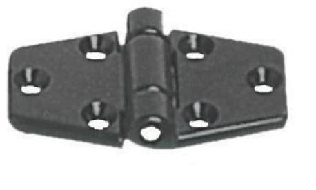 Plastgångjärn 65x40mm svart Osculati