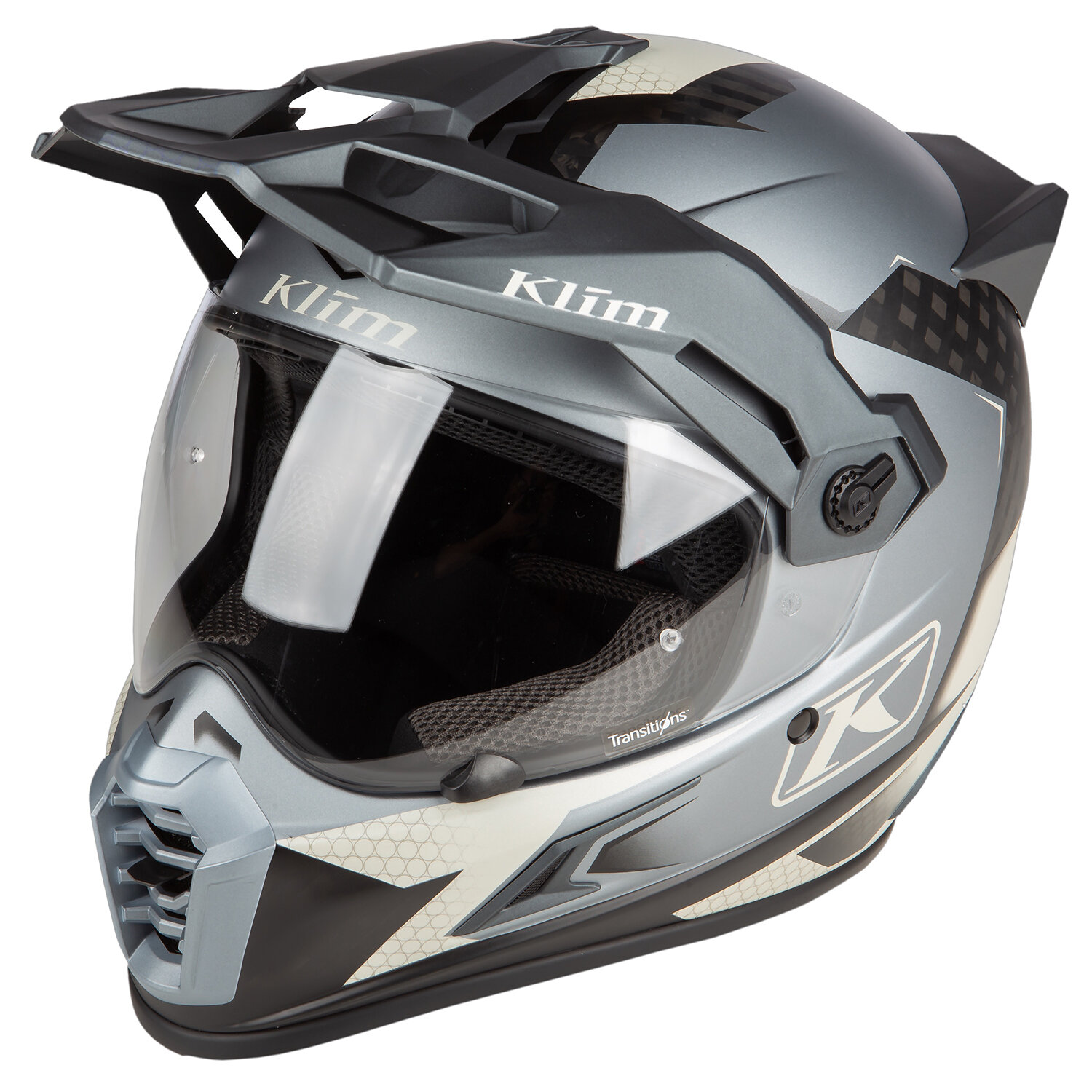 Hjälm Klim Krios Pro, Charger Gray