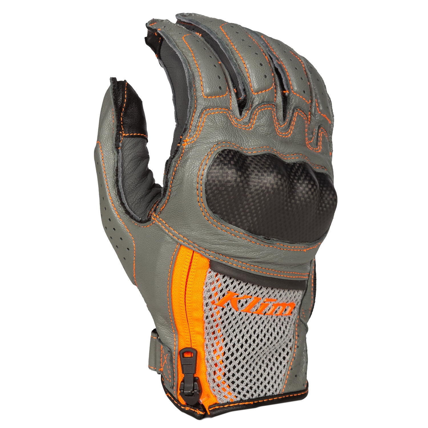 Handskar Klim Induction, Cool Gray - Strike Orange