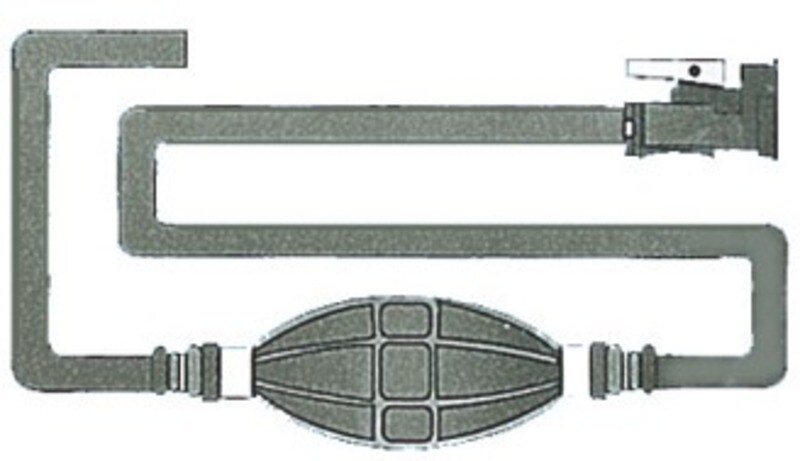 Bränsleslang + koppling OMC Osculati