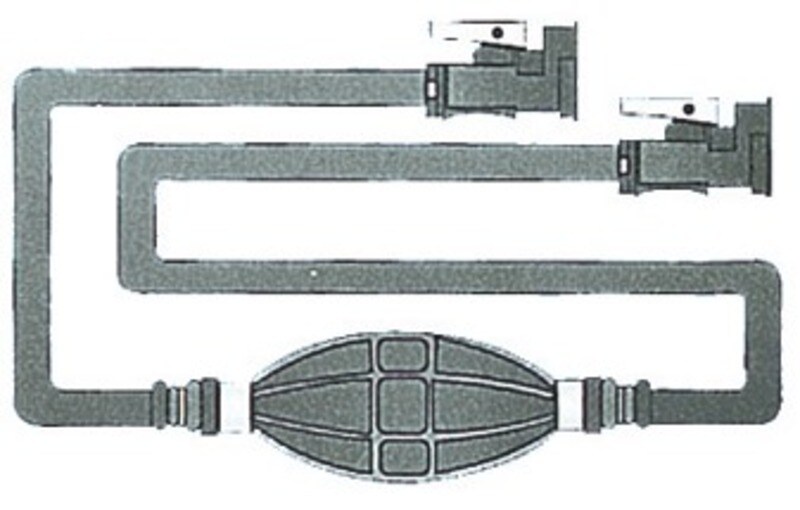 Bränsleslang + koppling OMC Osculati