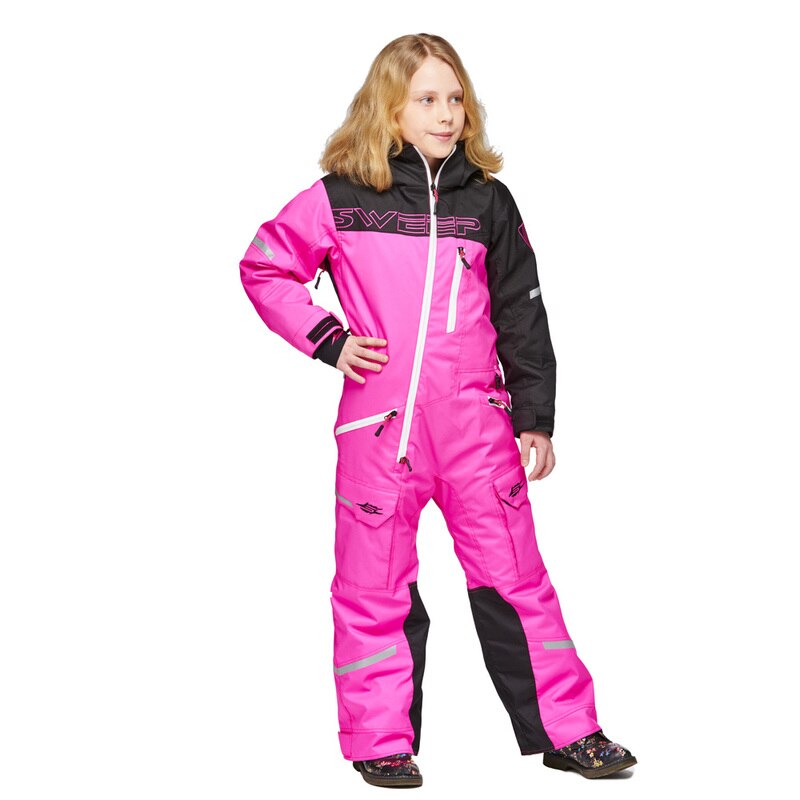 Onepiece Sweep Junior Snowcore EVO 2.0, Pink/Black/White