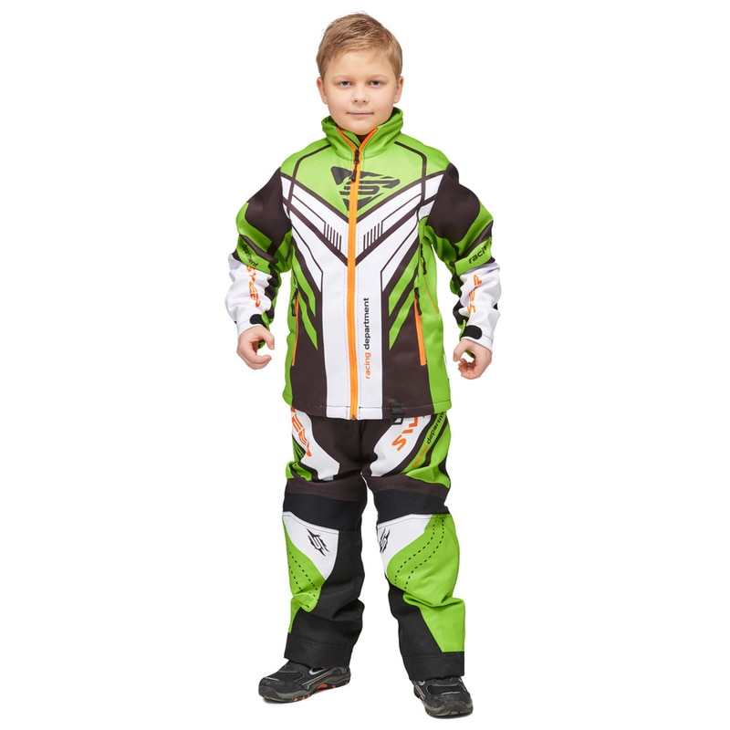 Jacka Sweep Junior Racing Division 2.0, Black/White/Green/Orange