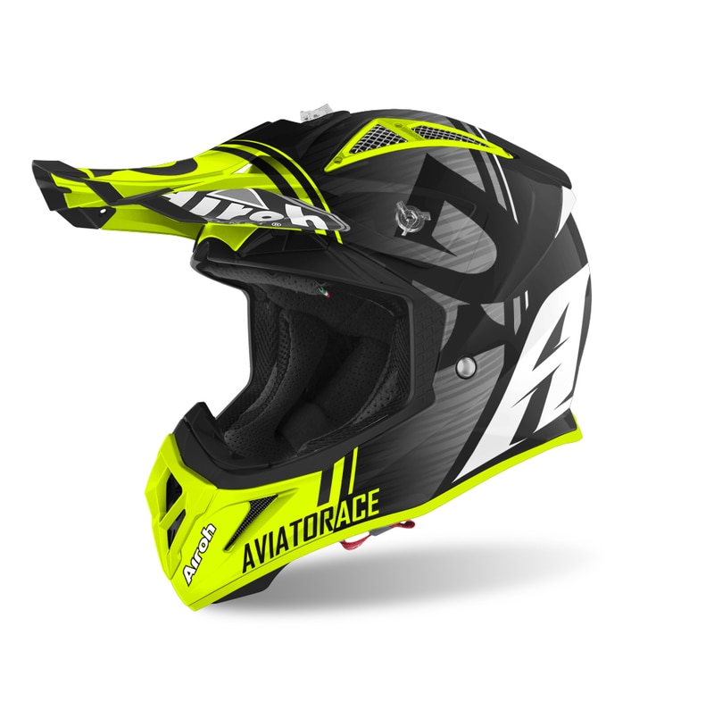 Hjälm Airoh Aviator Ace Kybon Yellow Matt
