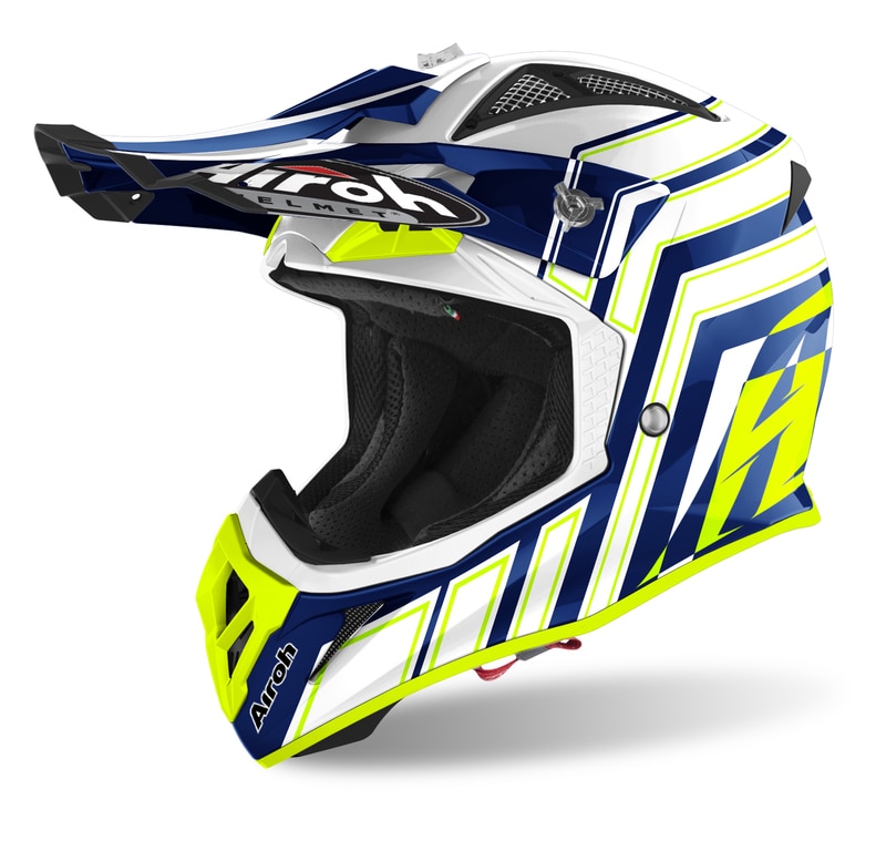 Hjälm Airoh Aviator Ace ART Yellow/Blue