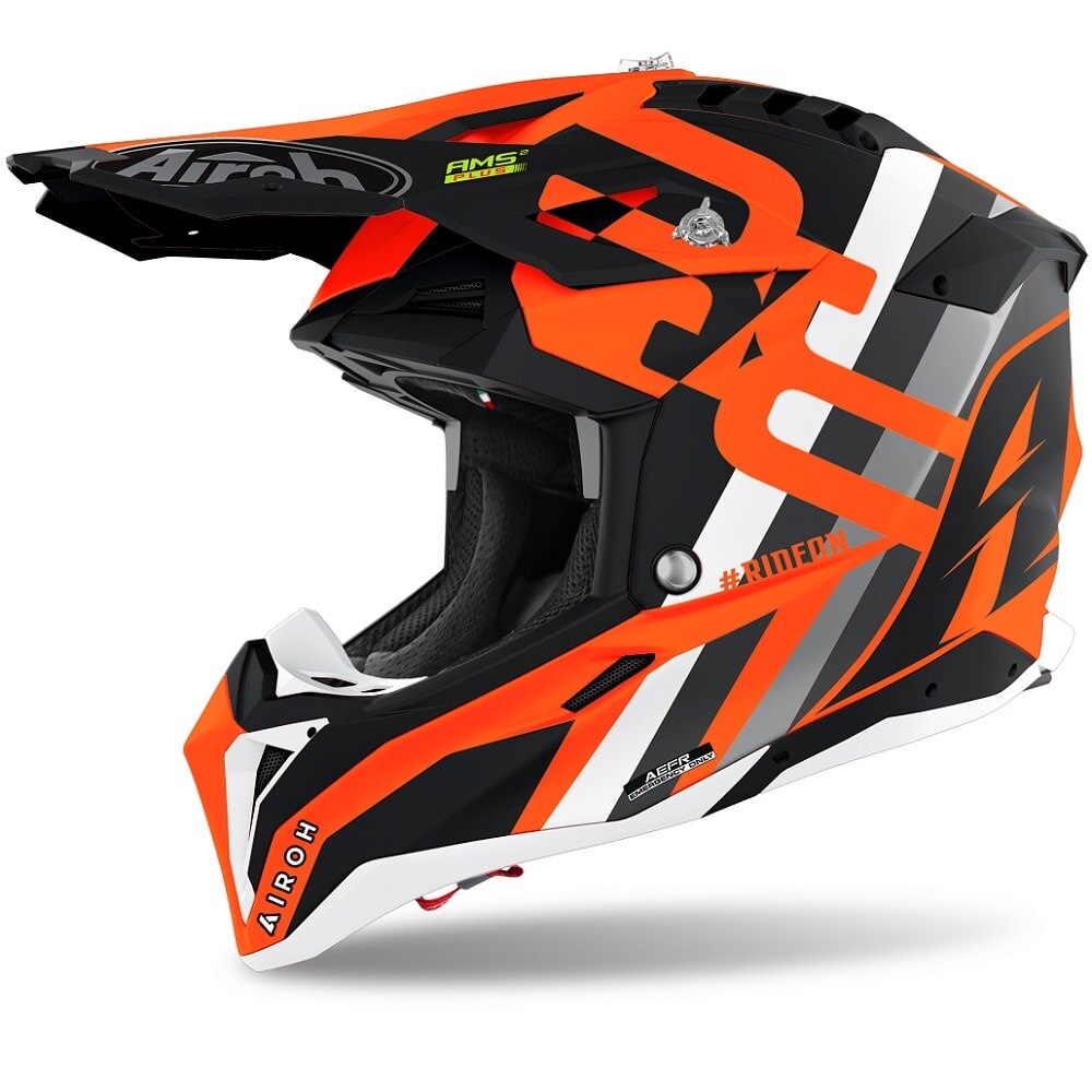 Hjälm Airoh Aviator 3, Rainbow Orange Matt