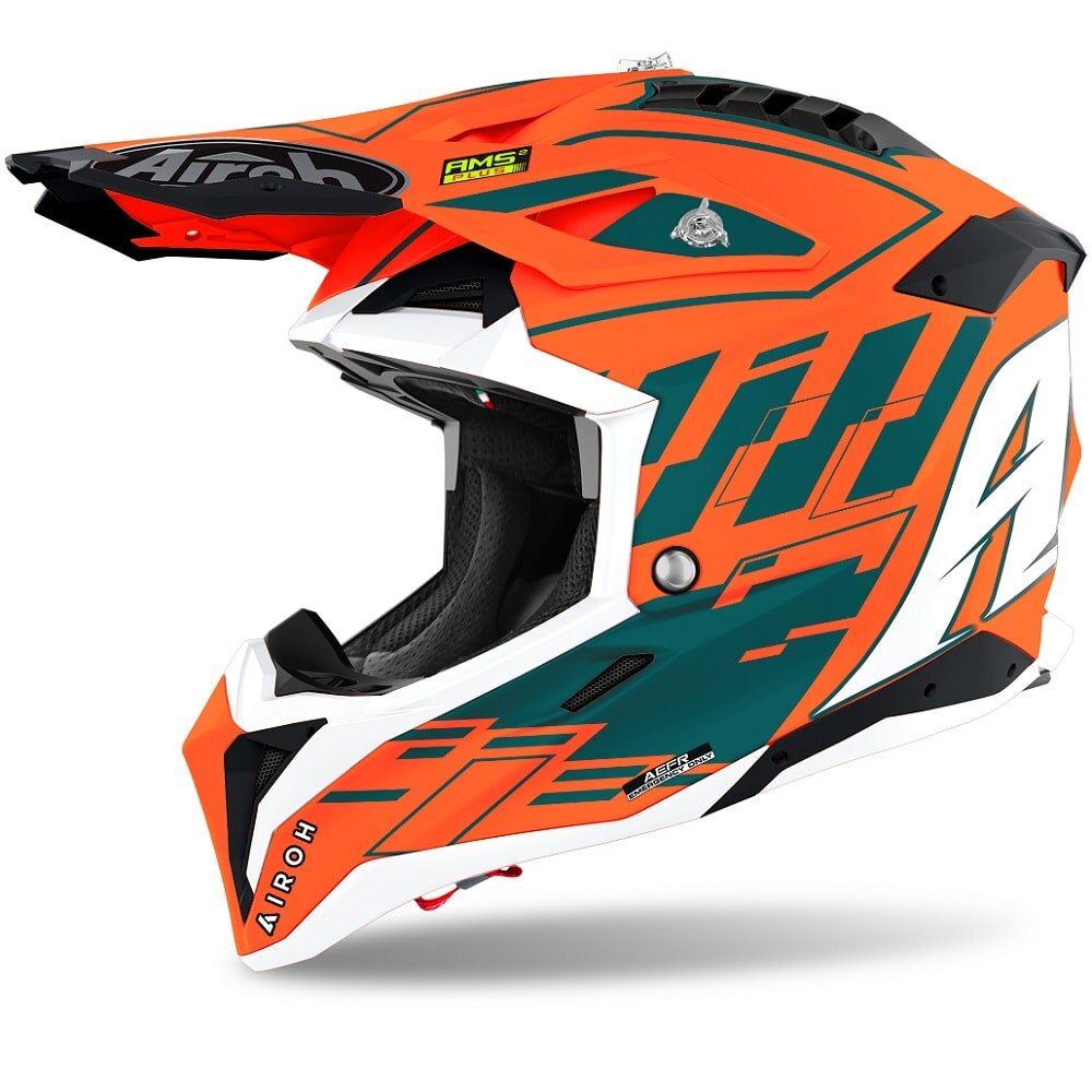 Hjälm Airoh Aviator 3, Rampage Orange Matt