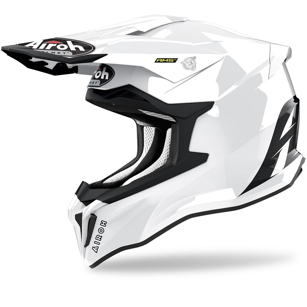 Hjälm Airoh Strycker, Color White Gloss