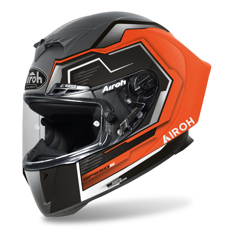 Hjälm Airoh GP 550 S, Rush Orange Fluo Matt